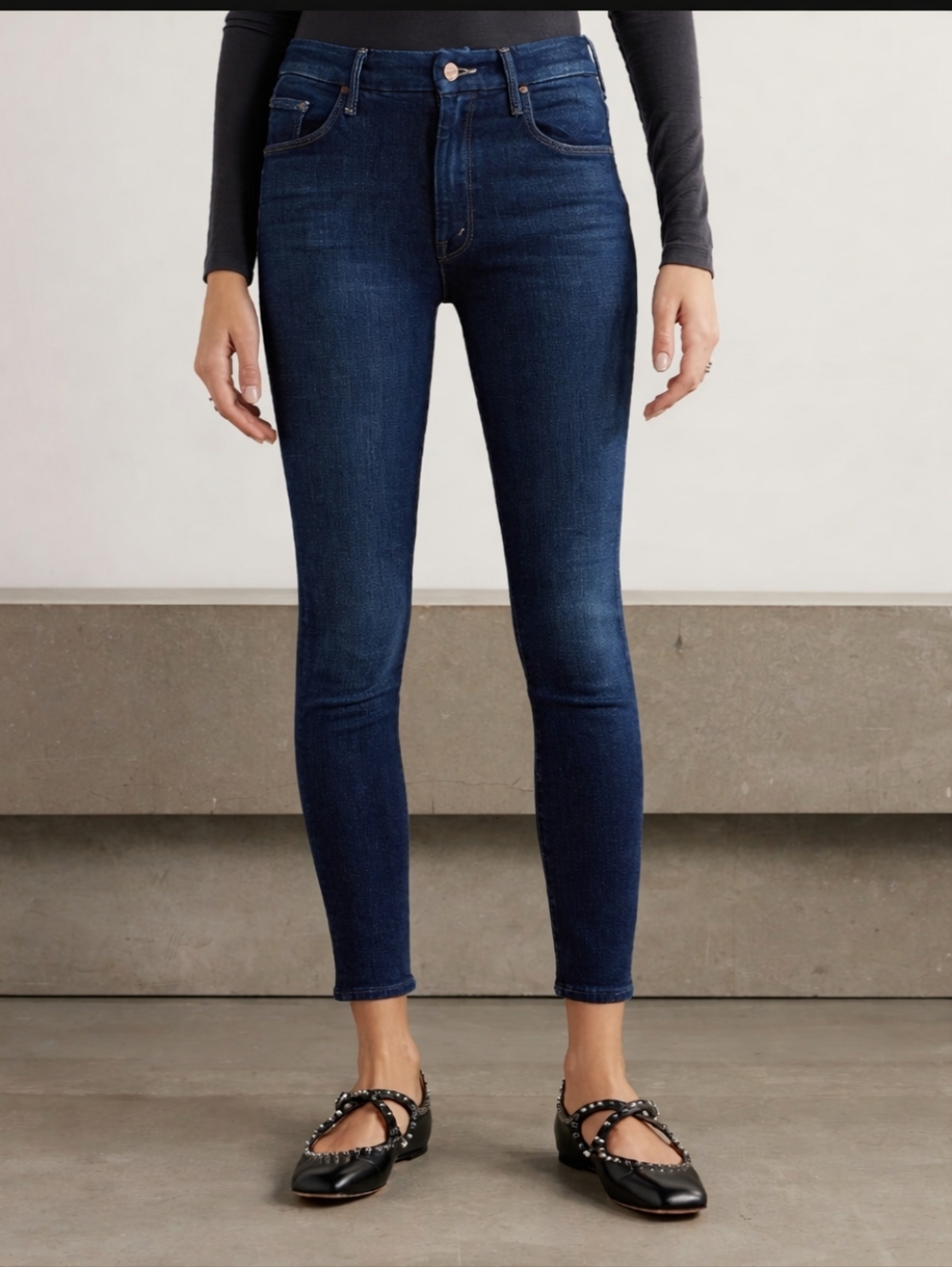 Mother Denim Jeans The Looker Akle Crop Jeans 26